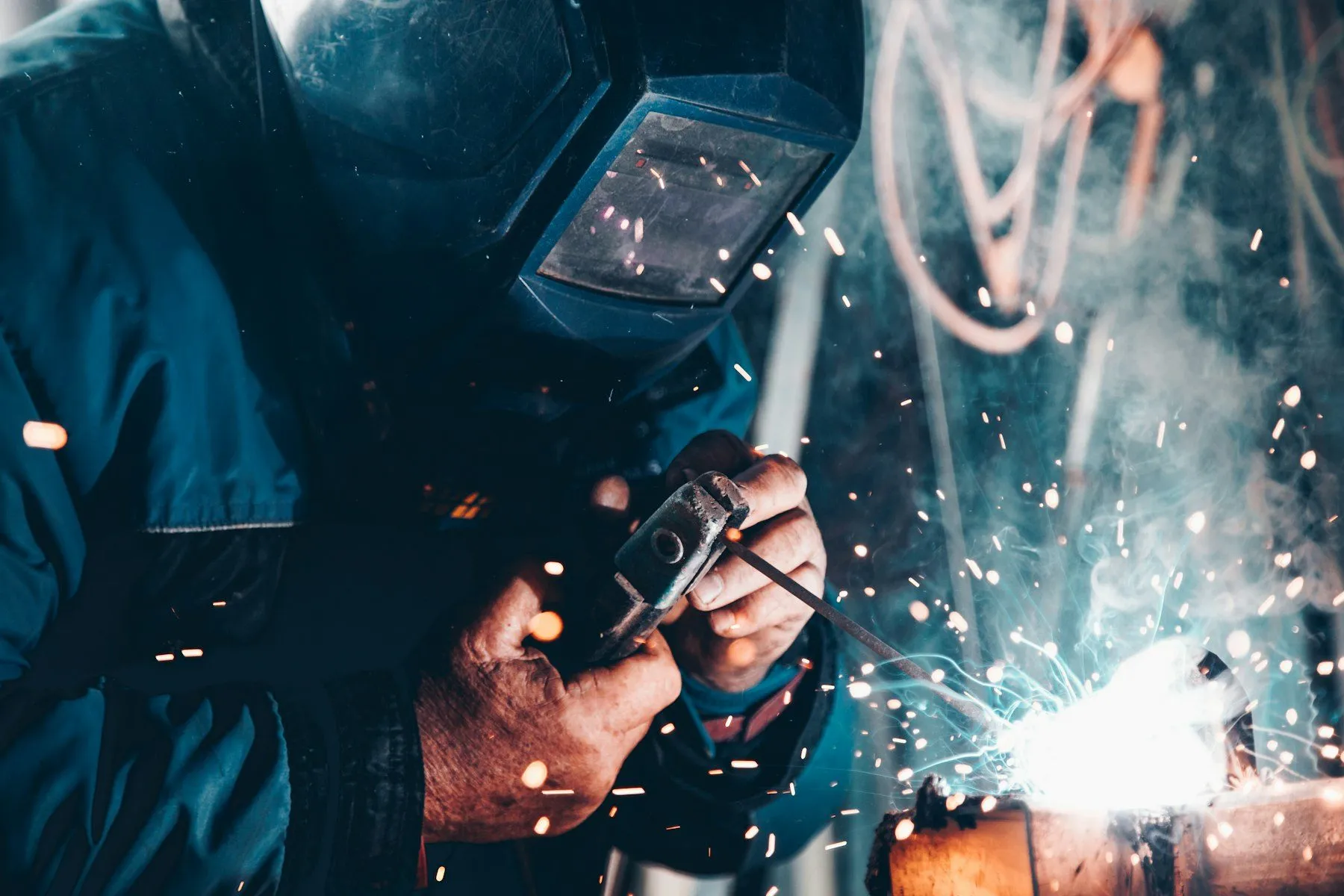 Industrial welding work supported by Parker Industrial Supply products